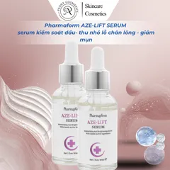 Pharmaform AZE-LIFT SERUM serum kiểm soát dầu thừa giúp thu nhỏ lỗ chân lông và cải thiện tình trạng mụn 