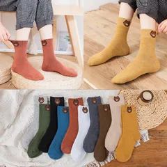 HOT Combo 10 cặp Vớ hoa lá gấu phim hoạt hình phong thái Unisex dễ thương,tất hút hơi mồ hồi cao cấp 796821