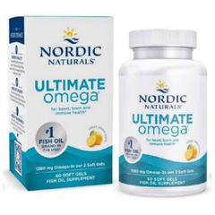 Nordic Natural Ultimate Omega - Phiên bản cao cấp cô đặc hương chanh - Hỗ trợ cường độ cao cho Tim mạch/Não bộ/Khớp & Giảm viêm mạnh mẽ