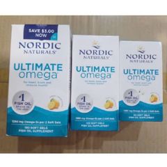 Nordic Natural Ultimate Omega - Phiên bản cao cấp cô đặc hương chanh - Hỗ trợ cường độ cao cho Tim mạch/Não bộ/Khớp & Giảm viêm mạnh mẽ
