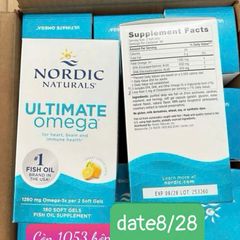 Nordic Natural Ultimate Omega - Phiên bản cao cấp cô đặc hương chanh - Hỗ trợ cường độ cao cho Tim mạch/Não bộ/Khớp & Giảm viêm mạnh mẽ
