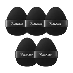 Bộ Bông Phấn Phủ Piccasso Soft Powder Puff Set 5P Kèm Túi Zip