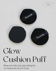 Bộ 05 Bông Phấn Cushion Piccasso Glow Cushion Puff Tán Nền Mịn Bóng
