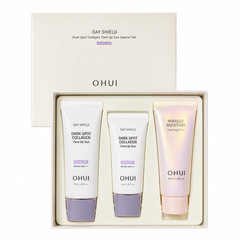 Set kem chống nắng nâng tone Ohui Day Shield Dark Spot Collagen