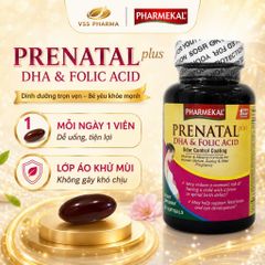 Viên uống bổ bà bầu PRENATAL DHA & FOLIC ACID PHARMEKAL (LỌ 30 VIÊN)
