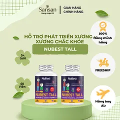 TPBVSK NuBest Tall New Look 10+ - Viên hỗ trợ phát triển chiều cao, xương và răng cho trẻ từ 5 đến 18 tuổi, 60 viên nhập khẩu Mỹ