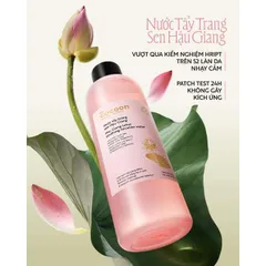 Nước Tẩy Trang Cocoon Sen Hậu Giang Cho Da Nhạy Cảm 140ml - 500ml