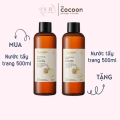 Nước tẩy trang bí đao cocoon 500ml sạch lớp trang điểm, bụi bẩn và bã nhờn trên bề mặt da