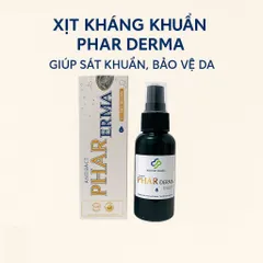Xịt kháng khuẩn Phar Derma Hoa Binh Pharma 50ml làm dịu da