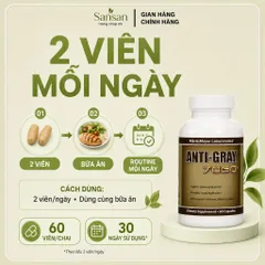 Anti Gray 7050 60 Viên Mỹ, Bổ Sung Catalase Biotin Vitamin & Khoáng Chất Hỗ Trợ Chăm Sóc Tóc