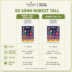 NuBest Tall 60 Viên Bổ Sung Canxi Và Vitamin D, Hỗ Trợ Phát Triển Xương, Hỗ Trợ Xương Răng Chắc Khỏe Cho Trẻ 5-18 Tuổi