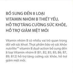 Thực phẩm bảo vệ sức khỏe nutrilite™ vitamin B dual-action 797046