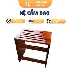 kệ cắm dao bằng gỗ tự nhiên cao cấp (TV1642)
