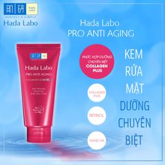 Sữa Rửa Mặt Hada Labo Pro Anti Aging Cleanser 80g [hàng nhập khẩu]