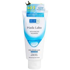 Sữa Rửa Mặt Hada Labo Dưỡng Ẩm Tối Ưu Advanced Nourish Hyaluronic Acid Cleanser 80g [hàng nhập khẩu]