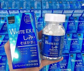 Viên Uống Trắng Da WHITE EX II Mờ Thâm Nám Bật Tông Hiệu Qủa 270 Viên Nhật Bản 797136