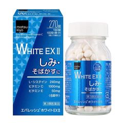Viên Uống Trắng Da WHITE EX II Mờ Thâm Nám Bật Tông Hiệu Qủa 270 Viên Nhật Bản 797136
