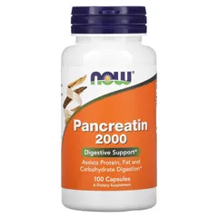 Viên uống NOW Pancreatin hỗ trợ tiêu hóa 797153