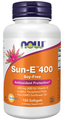 Viên uống bổ sung Vitamin E Now Sun-E 400 60 Softgels 797170