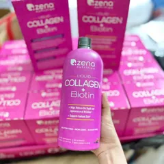 Collagen thủy phân đặc hiệu Zena Nutrition Liquid Collagen + Biotin |900 mL| dạng nước - Cải thiện độ đàn hồi da - Hỗ trợ tích cực cho da/móng/tóc [S/P Chuẩn Mỹ]