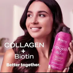 Collagen thủy phân đặc hiệu Zena Nutrition Liquid Collagen + Biotin |900 mL| dạng nước - Cải thiện độ đàn hồi da - Hỗ trợ tích cực cho da/móng/tóc [S/P Chuẩn Mỹ]