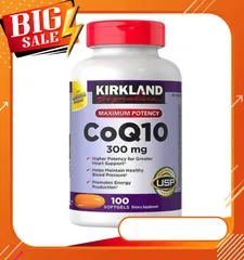 (Mới )Viên uống hỗ trợ tim mạch Kirkland Signature CoQ10 300mg 100 viên
