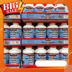 Viên Uống Bổ Xương Khớp Kirkland Glucosamine HCL With MSM 375 Viên Của Mỹ 1500mg - Hỗ Trợ Giảm Đau Xương Khớp & Cải Thiện Chức Năng Khớp