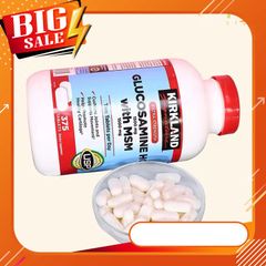 Viên Uống Bổ Xương Khớp Kirkland Glucosamine HCL With MSM 375 Viên Của Mỹ 1500mg - Hỗ Trợ Giảm Đau Xương Khớp & Cải Thiện Chức Năng Khớp