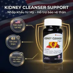 Viên uống bổ thận, hỗ trợ giảm nguy cơ viêm đường tiết niệu Kidney Cleanser Support Vitamins For Life (30 viên)