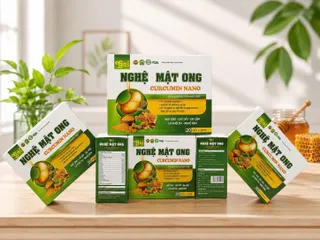 gel nghệ mật ong cucumin hộp 20 gói hàng chính hãng