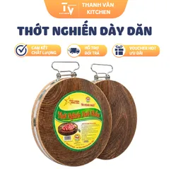 thớt gỗ nghiến dày dặn nguyên khối độ dày 9 - 10cm (TV1646)