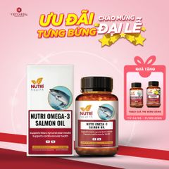Viên Dầu Cá Hồi New Zealand Nutri Omega-3 Salmon Oil 60 Viên