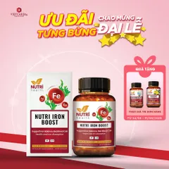 Viên Sắt Hữu Cơ Nutri Iron Boost 30 Viên - Bổ Sung Sắt và Vitamin, Hỗ Trợ Tăng Cường Máu, Dành Cho Phụ Nữ Mang Thai & Thiếu Máu