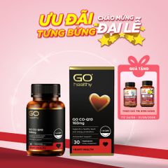 Viên uống bổ tim GO CO Q10 160mg - Hỗ trợ tim mạch, giảm cholesterol, nâng cao sức khỏe - Nhập khẩu New Zealand chính hãng