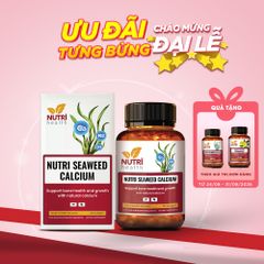 Viên Uống Canxi Hữu Cơ Nutri Seaweed Calcium 60 Viên - Bổ Sung Canxi Từ Tảo Biển New Zealand Hỗ Trợ Xương Chắc Khỏe và Tăng Chiều Cao