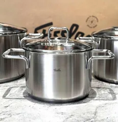 Bộ nồi Fissler Satitherm 2026 chất liệu thép bóng mờ