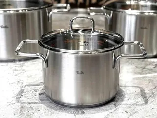 Bộ nồi Fissler Satitherm 2026 chất liệu thép bóng mờ