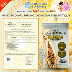 [Xuất Kèm VAT] Nichiei Asia Nattokinase Nano Premium 60000FU/G (Hộp 60/120/330 Viên) - Khơi Nguồn Sức Sống Mới