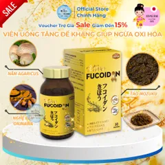 [Mua 5 Tặng 1] Kibou Fucoidan - Hộp 120 Viên Uống Tăng Đề Kháng Giúp Ngừa Oxi Hóa Nhập Nhập Khẩu Nhật Bản