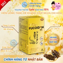 [Mua 5 Tặng 1] Kibou Fucoidan - Hộp 120 Viên Uống Tăng Đề Kháng Giúp Ngừa Oxi Hóa Nhập Nhập Khẩu Nhật Bản