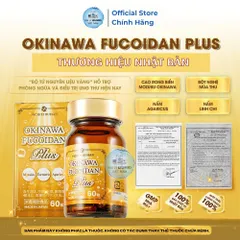[Xuất Kèm VAT] Okinawa Fucoidan Plus Kanehide Hộp 60 Viên Tăng Cường Đề Kháng Hỗ Trợ U Bướu Nhập Khẩu Nhật Bản