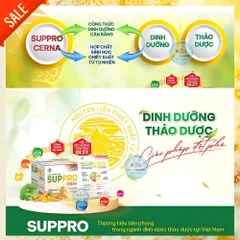 [Xuất Kèm VAT] Suppro Cerna Soup Cao Năng Lượng (12 Gói x 30g) Dinh Dưỡng Chỉ Số Thấp, Bồi Bổ Cơ Thể