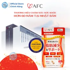 [Xuất Kèm VAT] Thực Phẩm Bảo Vệ Sức Khỏe AFC - Ellagic Acid - Hỗ Trợ Vòng Eo - Nhập Khẩu Chính Hãng Nhật Bản