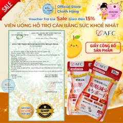 [Xuất Kèm VAT] Thực Phẩm Bảo Vệ Sức Khỏe AFC - Ellagic Acid - Hỗ Trợ Vòng Eo - Nhập Khẩu Chính Hãng Nhật Bản