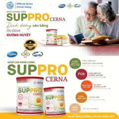 [Xuất Kèm VAT] Suppro Cerna Soup Cao Năng Lượng (12 Gói x 30g) Dinh Dưỡng Chỉ Số Thấp, Bồi Bổ Cơ Thể