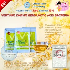 [Xuất Kèm VAT] Gói 248 Viên Bí Kíp Cho Vóc Dáng Thon Gọn, Giảm Cân - Ventuno Kaicho Herb Lactic Acid Bacteria