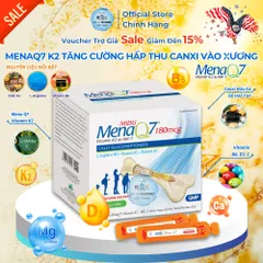 [Hàng Mới Về] Tăng Chiều Cao Midu MenaQ7 360mcg Hộp 30 Viên D3K2 Canxi Cho Bé Phát Triển Chắc Xương - Chính Hãng Hoa Kỳ