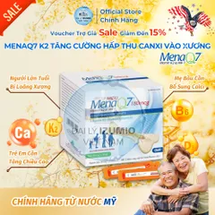 [Hàng Mới Về] Tăng Chiều Cao Midu MenaQ7 180mcg Hộp 30 Ống D3K2 Canxi Cho Bé Phát Triển Chắc Xương - Chính Hãng Hoa Kỳ