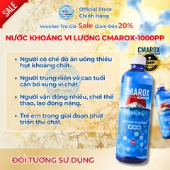 [Xuất Kèm VAT] KHOÁNG VI LƯỢNG 1000 PPM CMAROX– BỔ SUNG HƠN 36 KHOÁNG CHẤT THIẾT YẾU