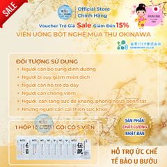[Xuất Kèm VAT] Viên Uống Bột Nghệ Mùa Thu DILI Okinawa Osake Wo Kaiteki No Densetu Hộp 50 Viên Nhập Khẩu Nhật Bản